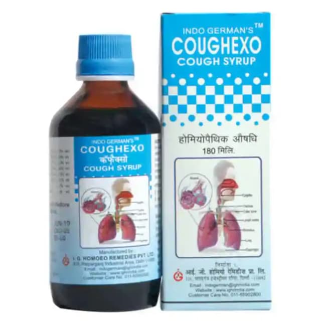 Indo Germans Coughexo Cough Syrup (1 Bottle of 180 ml Syrup)