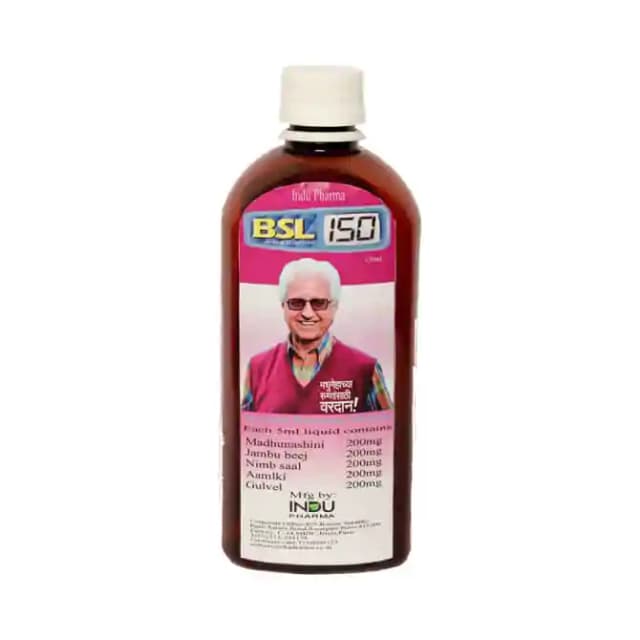 Indu Pharma BSL 150 Syrup (1 Bottle of 450 ml Syrup)