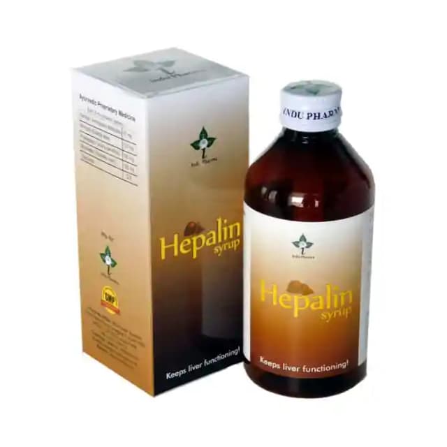 Indu Pharma Hepalin Syrup (1 Bottle of 200 ml Syrup)