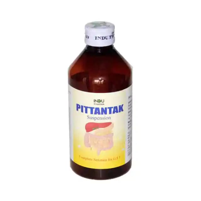 Indu Pharma Pittantak Suspension (1 Bottle of 200 ml Suspension)