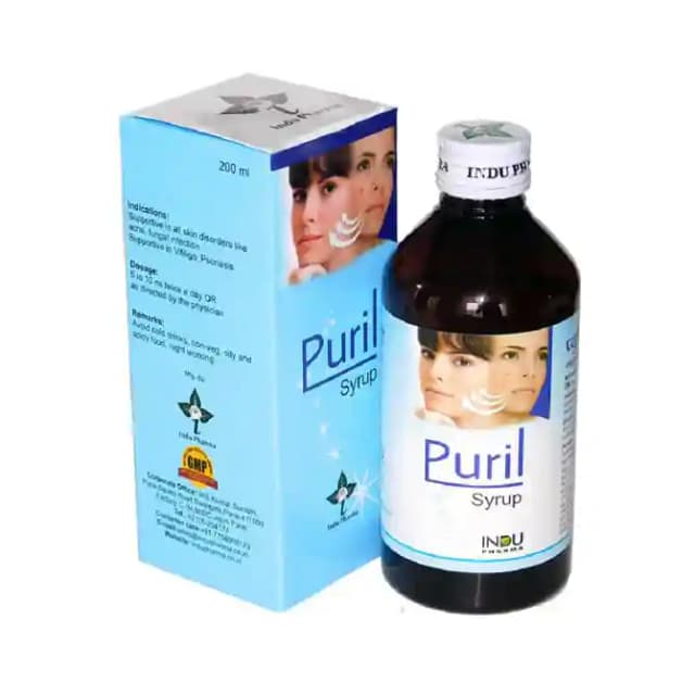 Indu Pharma Puril Syrup (1 Bottle of 200 ml Syrup)