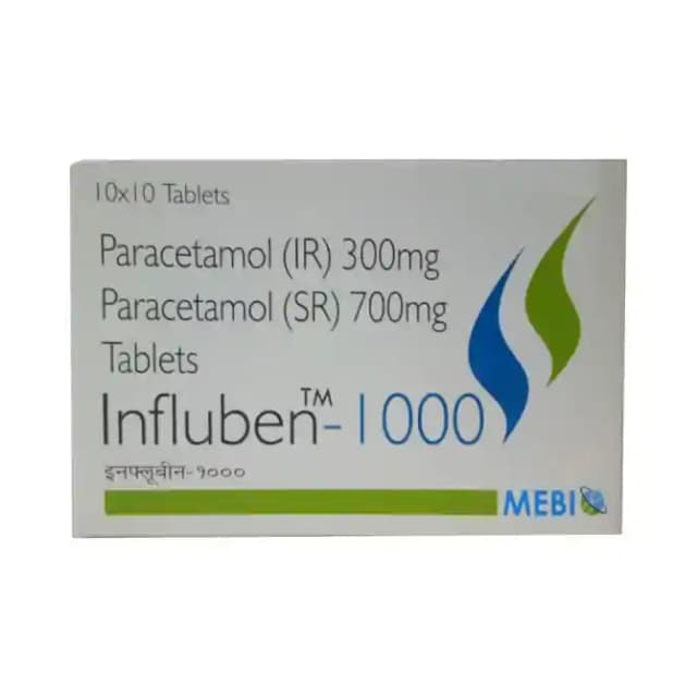 Influben 1000mg (10 tablets in 1 strip)