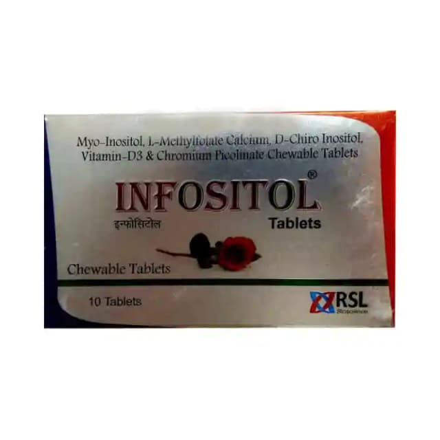 Infositol Chewable (1 Strip Of 10 Chewable Tablets)
