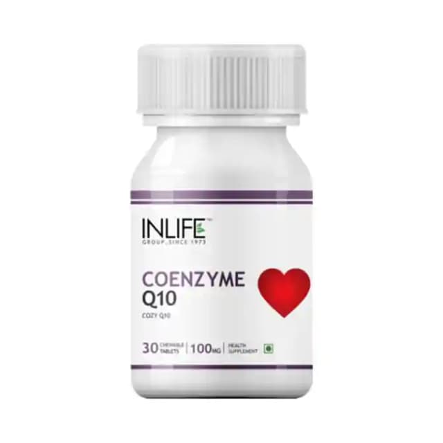 Inlife Coenzyme Q10 Chewable (1 Bottle of 30 Chewable Tablets)