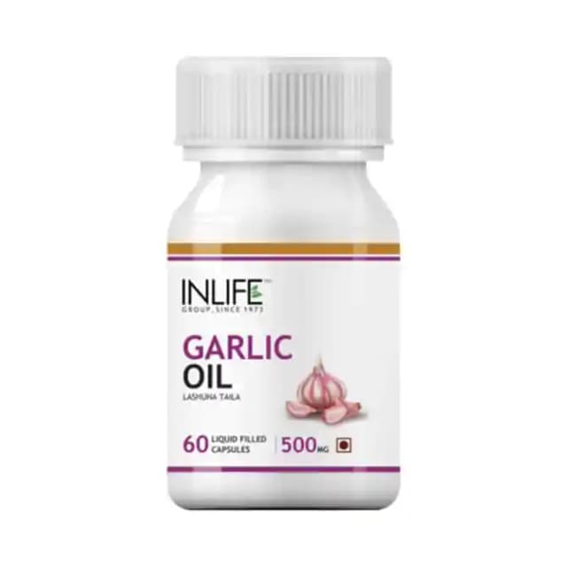 Inlife Garlic Oil (1 Bottle of 60 capsules)