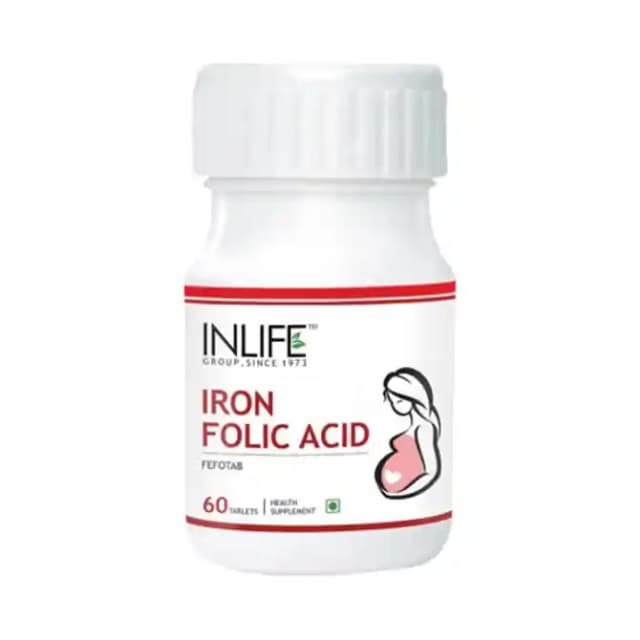 Inlife Iron Folic Acid (1 Bottle of 60 tablets)