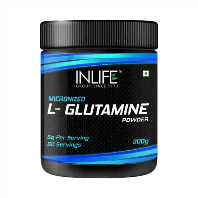 Inlife Micronized L Glutamine Powder (1 Jar Of 300 gm Powder)