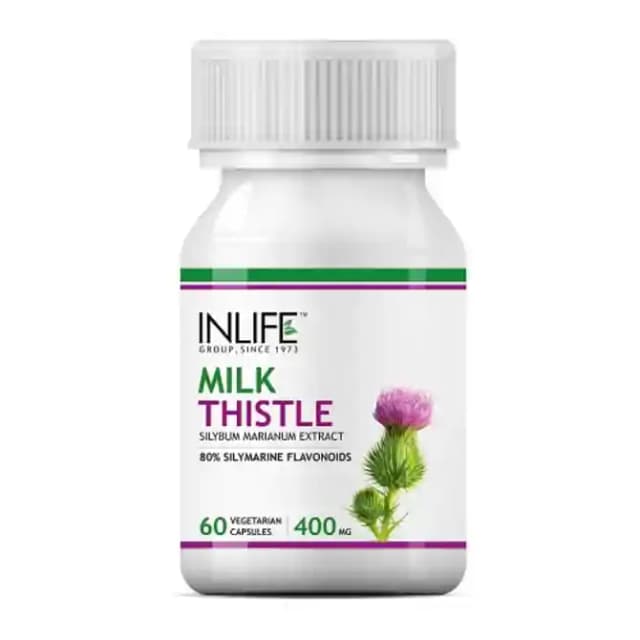 Inlife Milk Thistle 400mg (1 Bottle of 60 capsules)