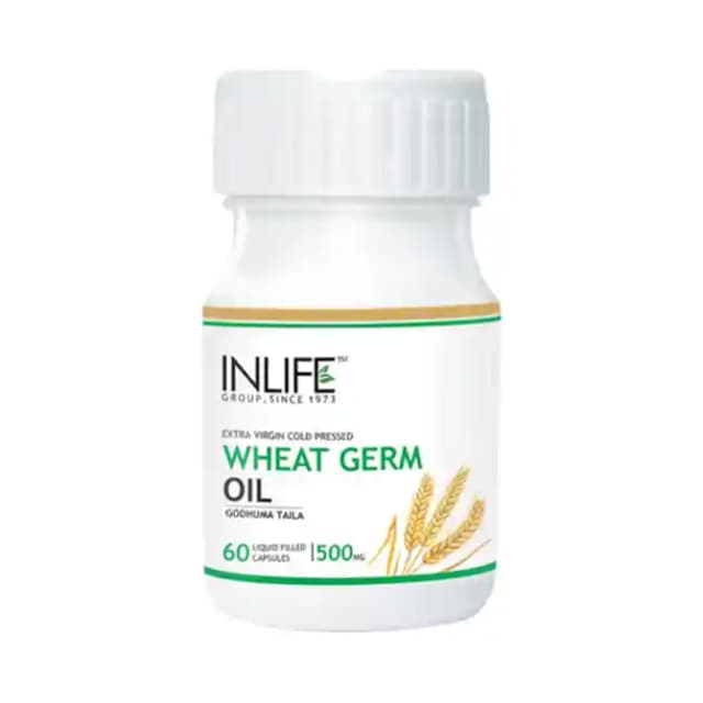 Inlife Wheat Germ Oil 500mg (1 Bottle of 60 capsules)