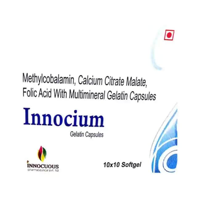 Innocium Gelatin (1 Strip Of 10 soft gelatin capsules)