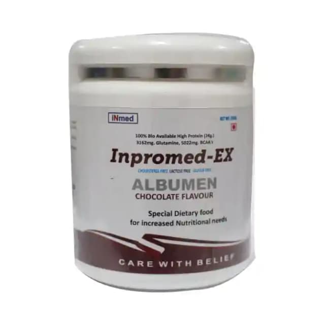 Inpromed EX Albumen Powder Chocolate (1 Jar Of 200 gm Powder)