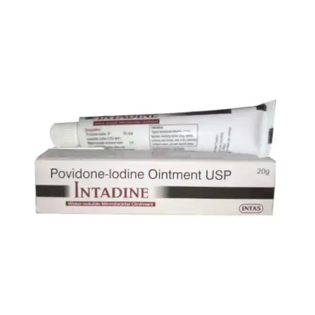 Intadine 5% Ointment (15 gm in 1 tube)