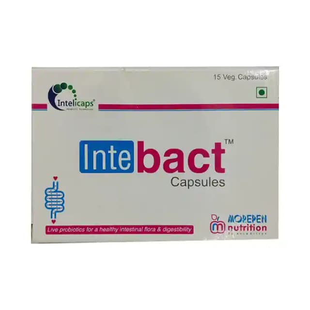 Intebact Vegicap (1 Strip Of 15 vegicaps)