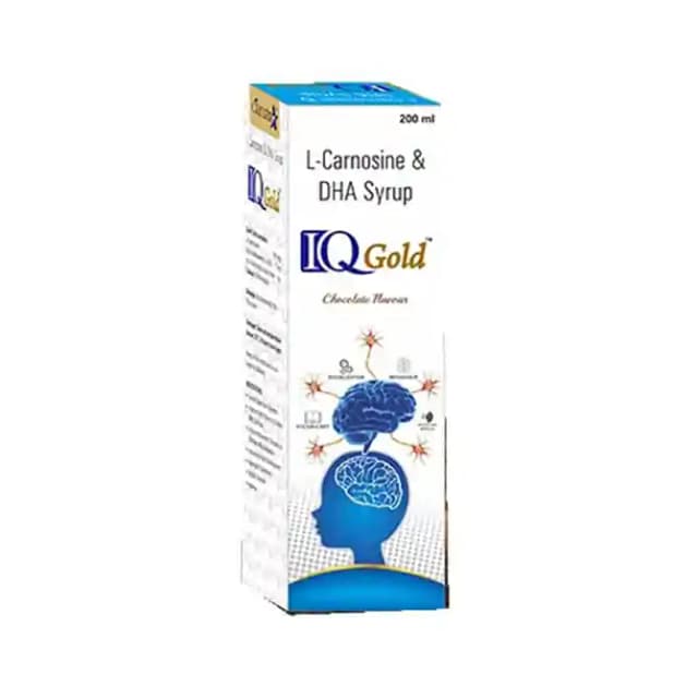 IQ Gold Syrup (1 Bottle of 200 ml Syrup)