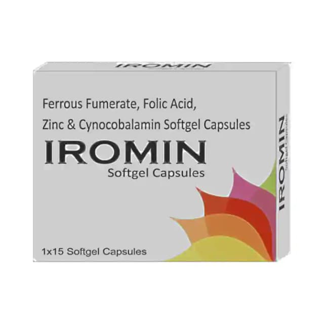 Iromin Softgel (1 Strip Of 15 soft gelatin capsules)