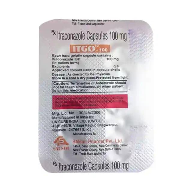 Itgo 100 (4 capsules in 1 strip)