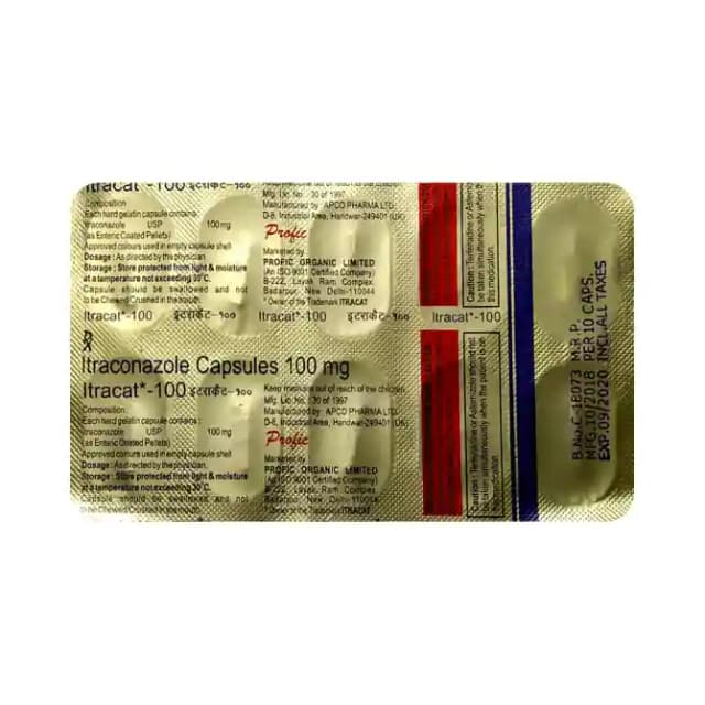Itracat 100 (10 capsules in 1 strip)