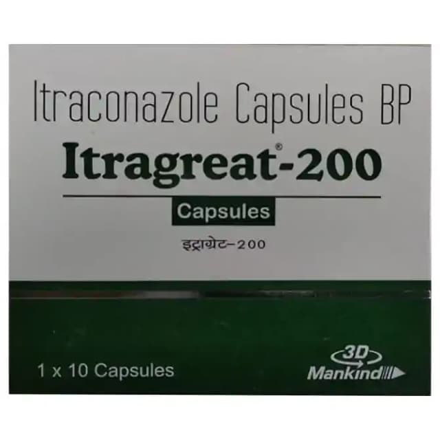 Itragreat 200 (10 capsules in 1 strip)