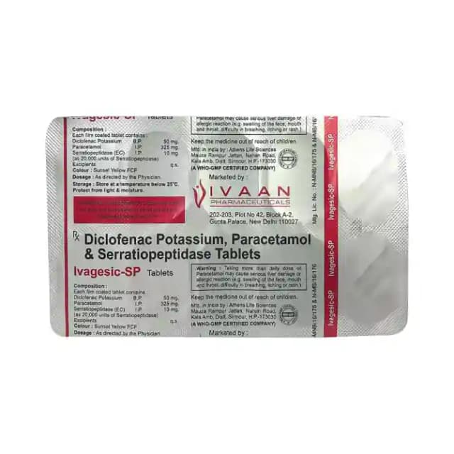 Ivagesic SP (10 tablets in 1 strip)