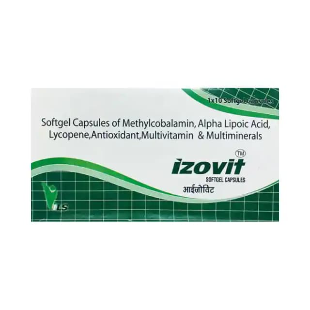 Izovit Softgel (1 Strip Of 10 soft gelatin capsules)
