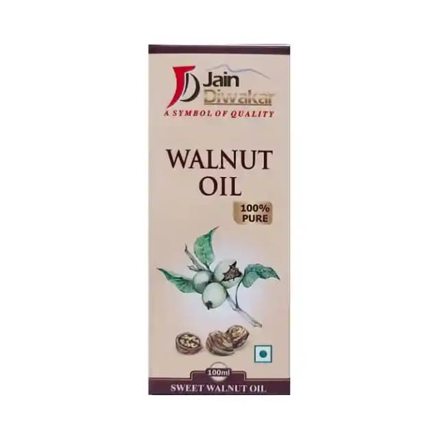 Jain Diwakar 100% Pure Walnut Oil (1 Bottle of 100 ml Oil)
