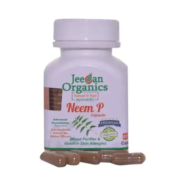 Jeevan Organics Neem P (1 Bottle of 60 capsules)