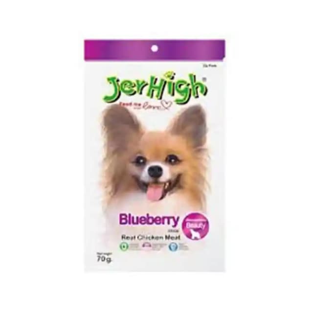 JerHigh Blueberry Dog Treats (1 Packet Of 70 gm Pet Food)