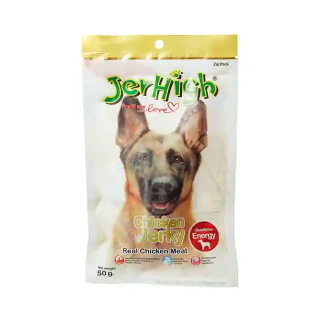 JerHigh Chicken Jerky Dog Treats (1 Packet Of 50 gm Pet Food)