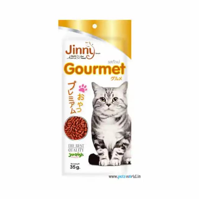 JerHigh Jinny Gourmet Cat Treats (1 Packet Of 35 gm Pet Food)