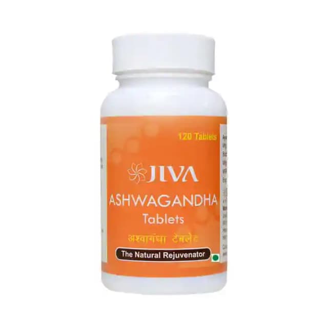 Jiva Ashwagandha (1 Bottle of 120 tablets)
