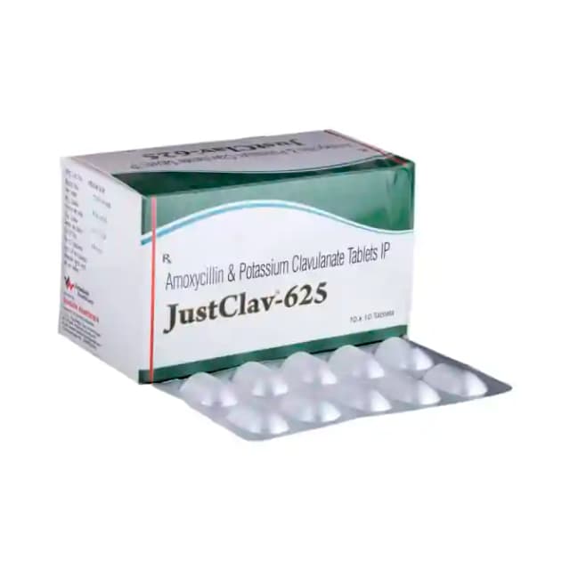 Justclav 625 (10 tablets in 1 strip)