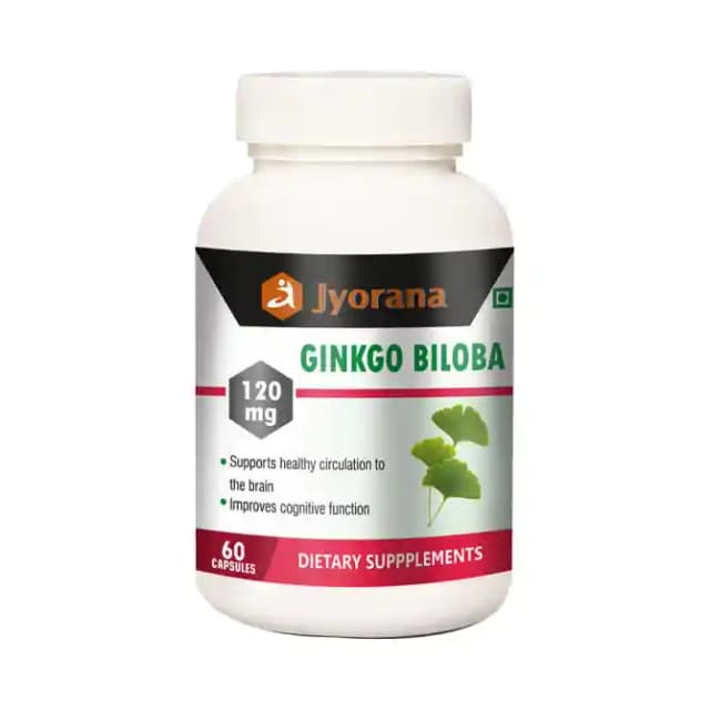 Jyorana Ginkgo Biloba 120mg (1 Bottle of 60 capsules)