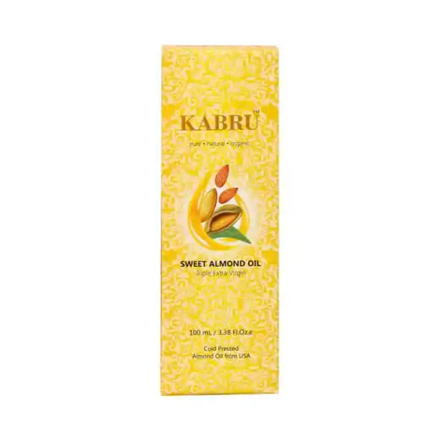 Kabru Sweet Almond Oil (1 Bottle of 100 ml Oil)