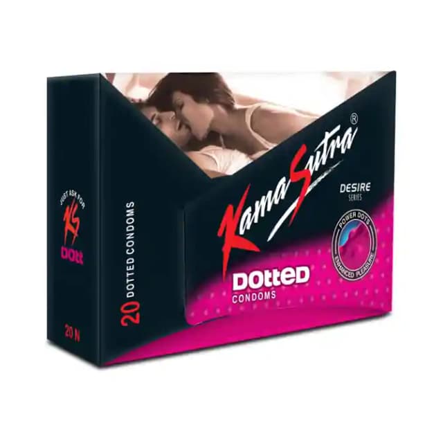 Condom KamaSutra Standard Large Pack Dotted (20 Condoms in 1 Box)