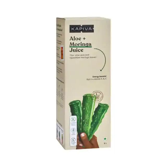 Kapiva Aloe Vera + Moringa Juice (1 Bottle of 1 Ltr Juice)