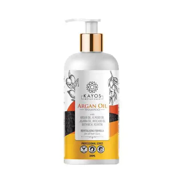 Kayos Botanicals Argan Oil Shampoo (1 Pump Bottle of 300 ml Shampoo)