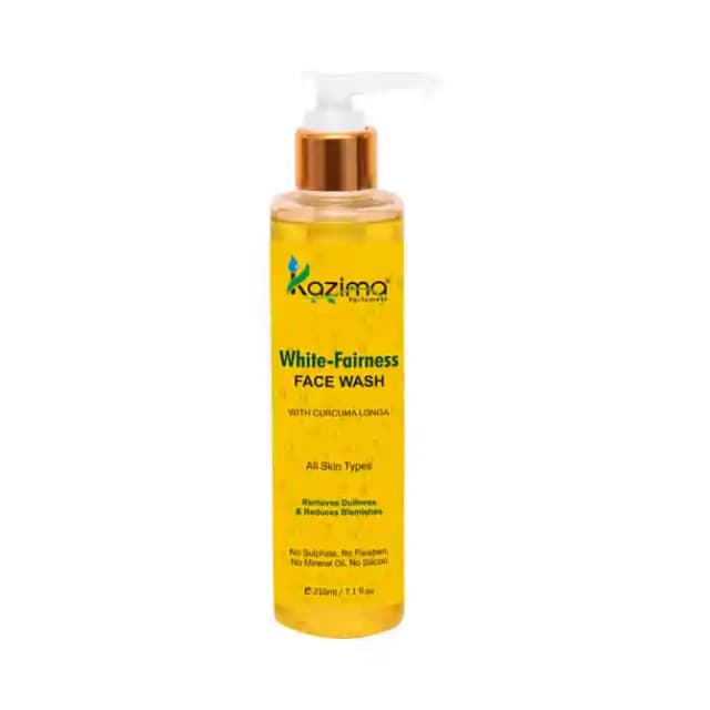 Kazima Face Wash White Fairness (1 Pump Bottle of 210 ml Face Wash)