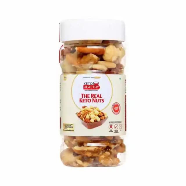 Keto Healthy The Real Keto Nuts (1 Bottle of 125 gm Nuts)