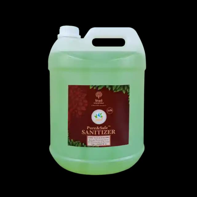 Khadi Essentials Pure & Safe Sanitizer (1 Canisterof5 Ltr Sanitizer)