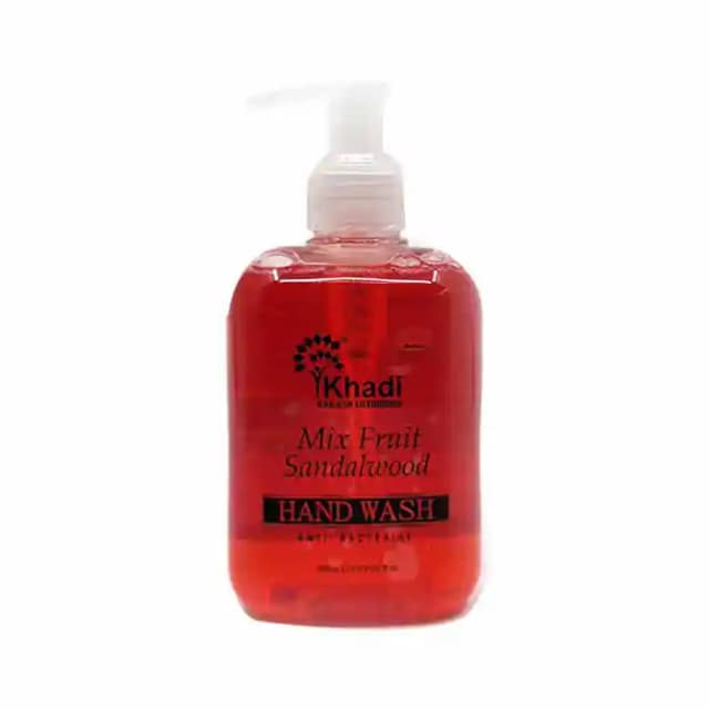 Khadi Hand Wash Mix Fruit Sandalwood (1 Pump Bottle of 250 ml Liquid)
