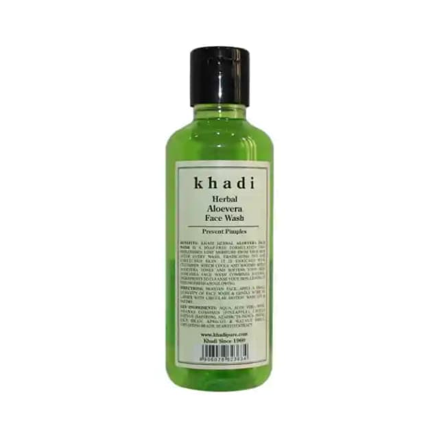 Khadi Herbal Aloevera Face Wash (1 Bottle of 210 ml Face Wash)