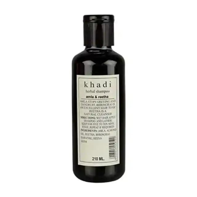 Khadi Herbal Amla & Reetha Shampoo (1 Bottle of 210 ml Shampoo)