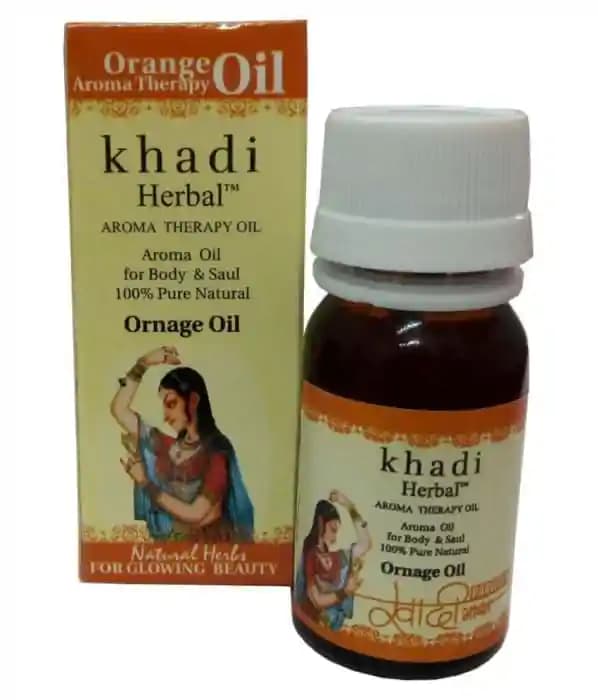 Khadi Herbal Orange Oil (1 Bottle of 15 ml Oil)