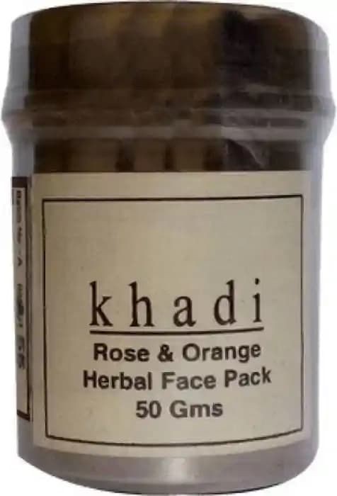 Khadi Herbal Rose & Orange Face Pack (1 Jar Of 50 gm Face Pack)