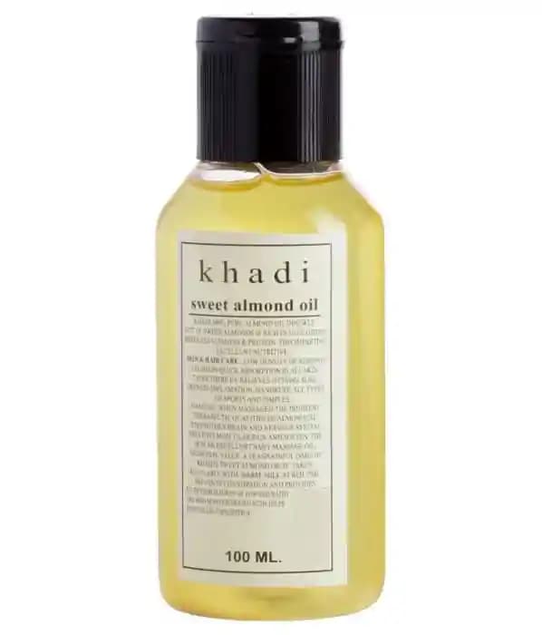 Khadi Herbal Sweet Almond Oil (1 Bottle of 100 ml Oil)