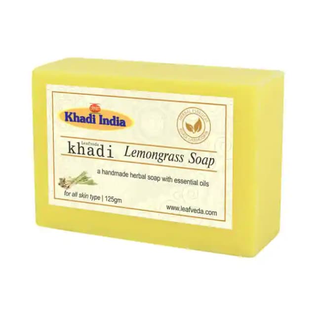 Khadi Leafveda Lemongrass Soap (1 Packet Of 125 gm Soap)