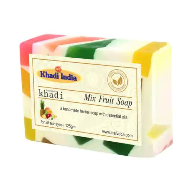 Khadi Leafveda Mix Fruit Soap (1 Packet Of 125 gm Soap)