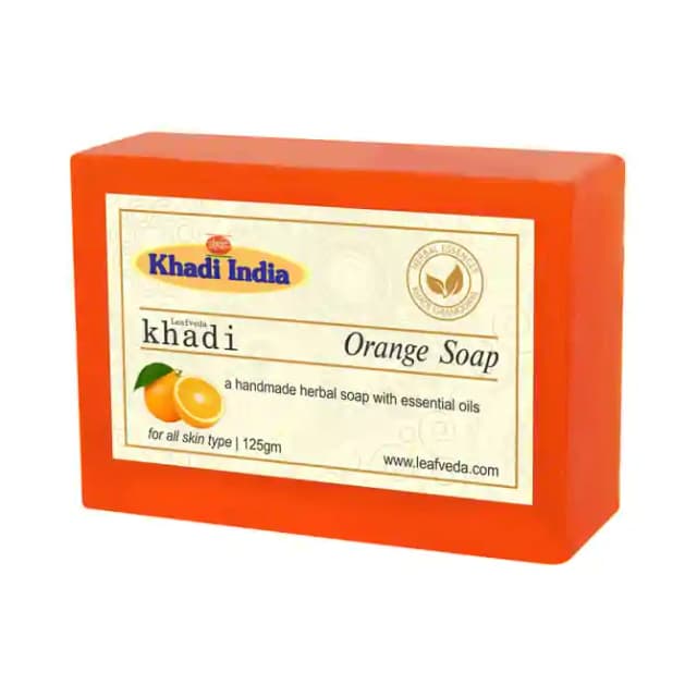 Khadi Leafveda Orange Soap (1 Packet Of 125 gm Soap)