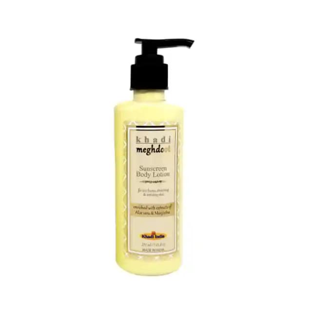 Khadi Meghdoot Sunscreen Body Lotion (1 Pump Bottle of 210 ml Lotion)
