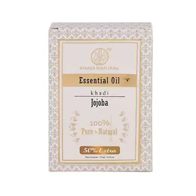Khadi Naturals Jojoba Essential Oil (1 Bottle of 15 ml Oil)